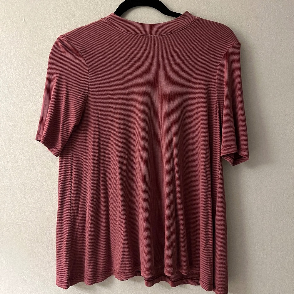 Small American Eagle Pink Mock Neck